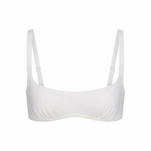 SKIMS Shaping Swim Ruched Underwire Bikini Top